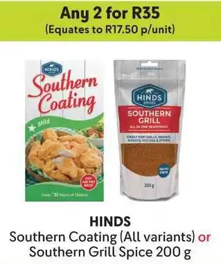 Makro HINDS Southern Coating or Southern Grill Spice offer