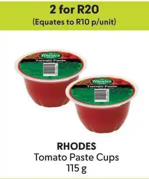 Makro RHODES Tomato Paste Cups offer