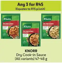 Makro KNORR Dry Cook-in Sauce offer