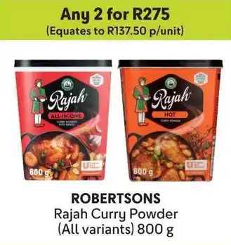 Makro ROBERTSONS Rajah Curry Powder offer