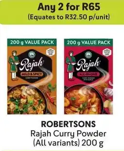 Makro ROBERTSONS Rajah Curry Powder offer