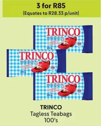 Makro TRINCO Tagless Teabags offer