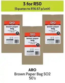 Makro ARO Brown Paper Bag SO2 offer