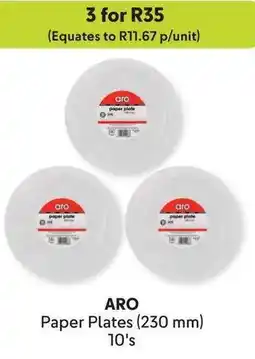 Makro ARO Paper Plates offer