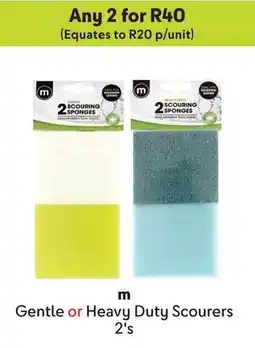 Makro m Gentle or Heavy Duty Scourers offer