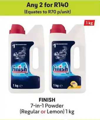 Makro FINISH 7-in-1 Powder (Regular or Lemon) offer