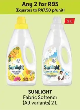 Makro SUNLIGHT Fabric Softener offer