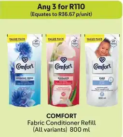 Makro COMFORT Fabric Conditioner Refill offer