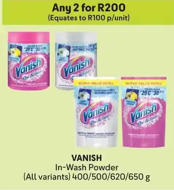 Makro VANISH In-Wash Powder offer