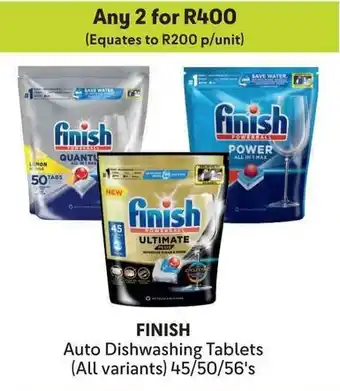 Makro FINISH Auto Dishwashing Tablets offer