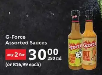 Oxford Freshmarket G-Force Assorted Sauces offer