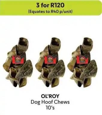 Makro OL'ROY Dog Hoof Chews offer