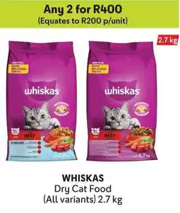 Makro WHISKAS Dry Cat Food offer