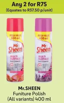 Makro Mr.SHEEN Funiture Polish offer