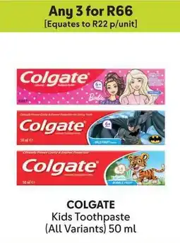 Makro COLGATE Kids Toothpaste offer