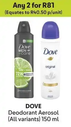 Makro DOVE Deodorant Aerosol offer