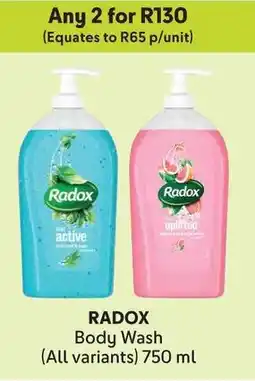 Makro RADOX Body Wash offer