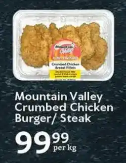 Oxford Freshmarket Mountain Valley Crumbed Chicken Burger/ Steak offer