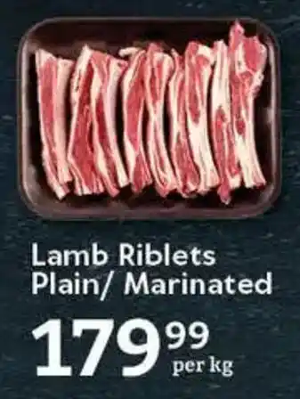 Oxford Freshmarket Lamb Riblets Plain/ Marinated offer