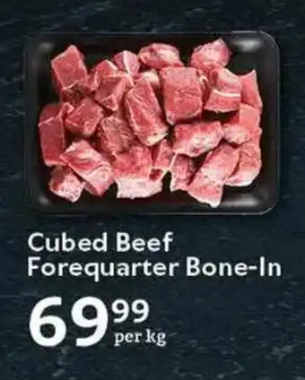 Oxford Freshmarket Cubed Beef Forequarter Bone-In offer