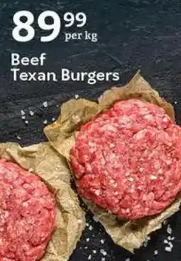 Oxford Freshmarket Beef Texan Burgers offer