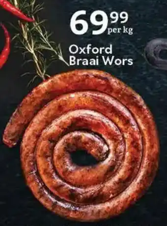 Oxford Freshmarket Oxford Braai Wors offer