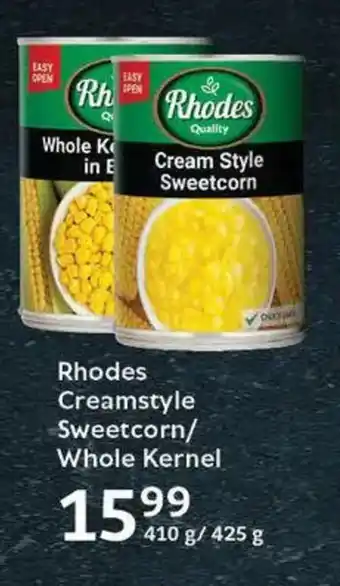 Oxford Freshmarket Rhodes Creamstyle Sweetcorn/ Whole Kernel offer