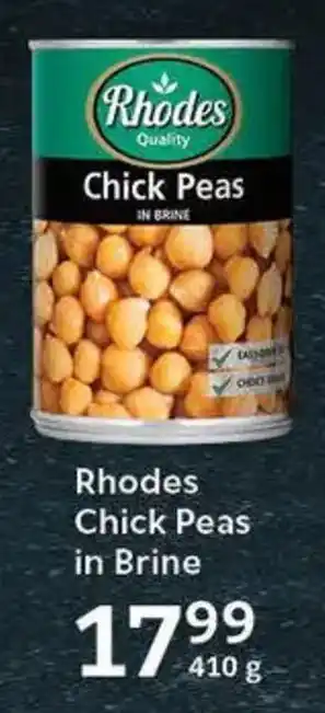 Oxford Freshmarket Rhodes Chick Peas in Brine offer