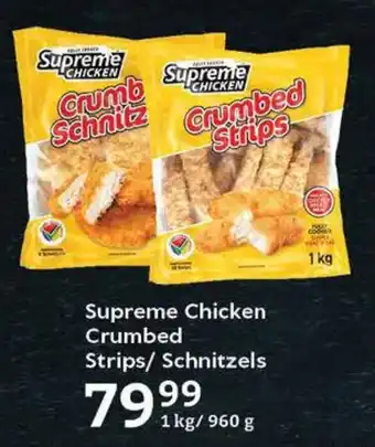 Oxford Freshmarket Supreme Chicken Crumbed Strips/ Schnitzels offer