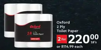 Oxford Freshmarket Oxford 2 Ply Toilet Paper offer