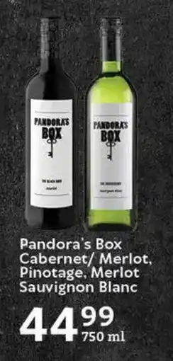 Oxford Freshmarket Pandora's Box Cabernet/ Merlot, Pinotage, Merlot Sauvignon Blanc offer
