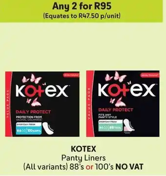 Makro KOTEX Panty Liners offer