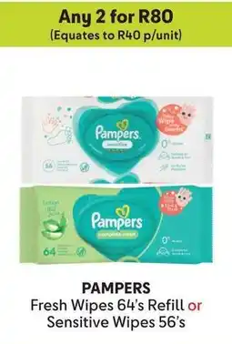 Makro PAMPERS Fresh Wipes Refill or Sensitive Wipes offer