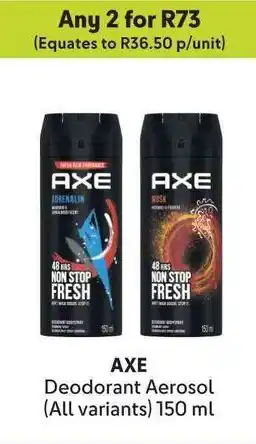 Makro AXE Deodorant Aerosol offer