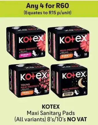 Makro KOTEX Maxi Sanitary Pads offer