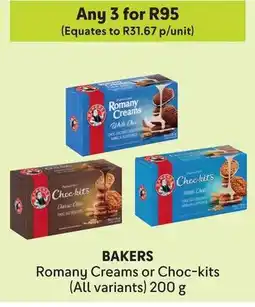 Makro BAKERS Romany Creams or Choc-kits offer