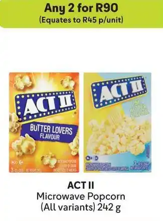 Makro ACT II Microwave Popcorn offer