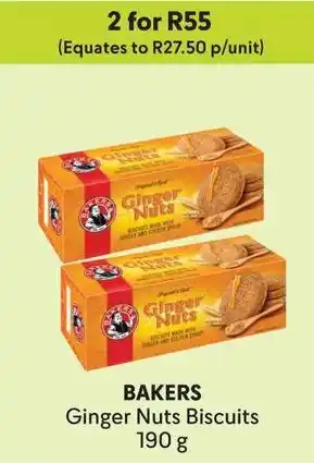 Makro BAKERS Ginger Nuts Biscuits offer