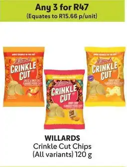 Makro WILLARDS Crinkle Cut Chips offer