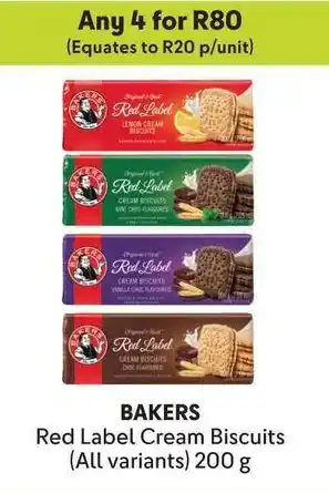 Makro BAKERS Red Label Cream Biscuits offer