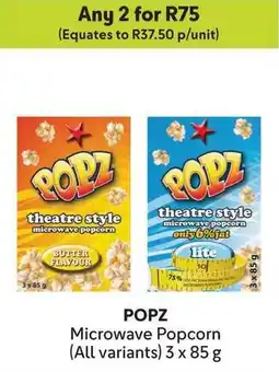 Makro POPZ Microwave Popcorn offer