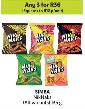 Makro SIMBA NikNaks offer