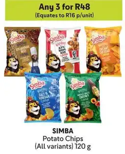 Makro SIMBA Potato Chips offer