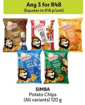 Makro SIMBA Potato Chips offer