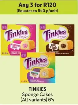 Makro TINKIES Sponge Cakes offer