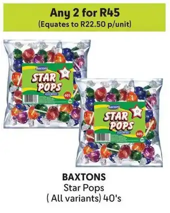 Makro BAXTONS Star Pops offer