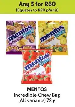 Makro MENTOS Incredible Chew Bag offer