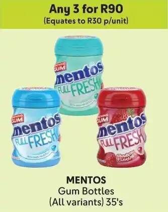 Makro MENTOS Gum Bottles offer