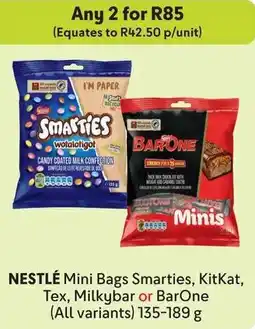 Makro NESTLÉ Mini Bags Smarties, KitKat, Tex, Milkybar or BarOne offer