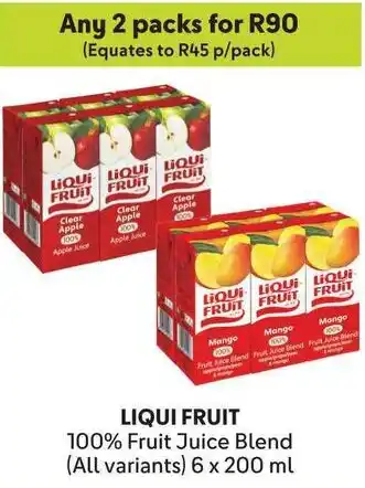 Makro LIQUI FRUIT 100% Fruit Juice Blend offer